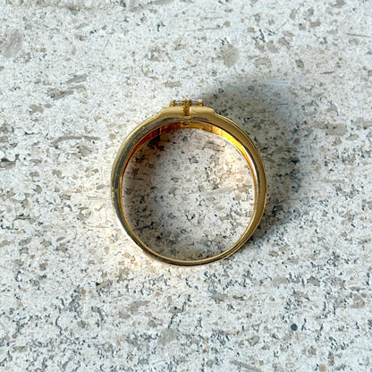 Bague Jonc - Or Jaune 916 & Diamants