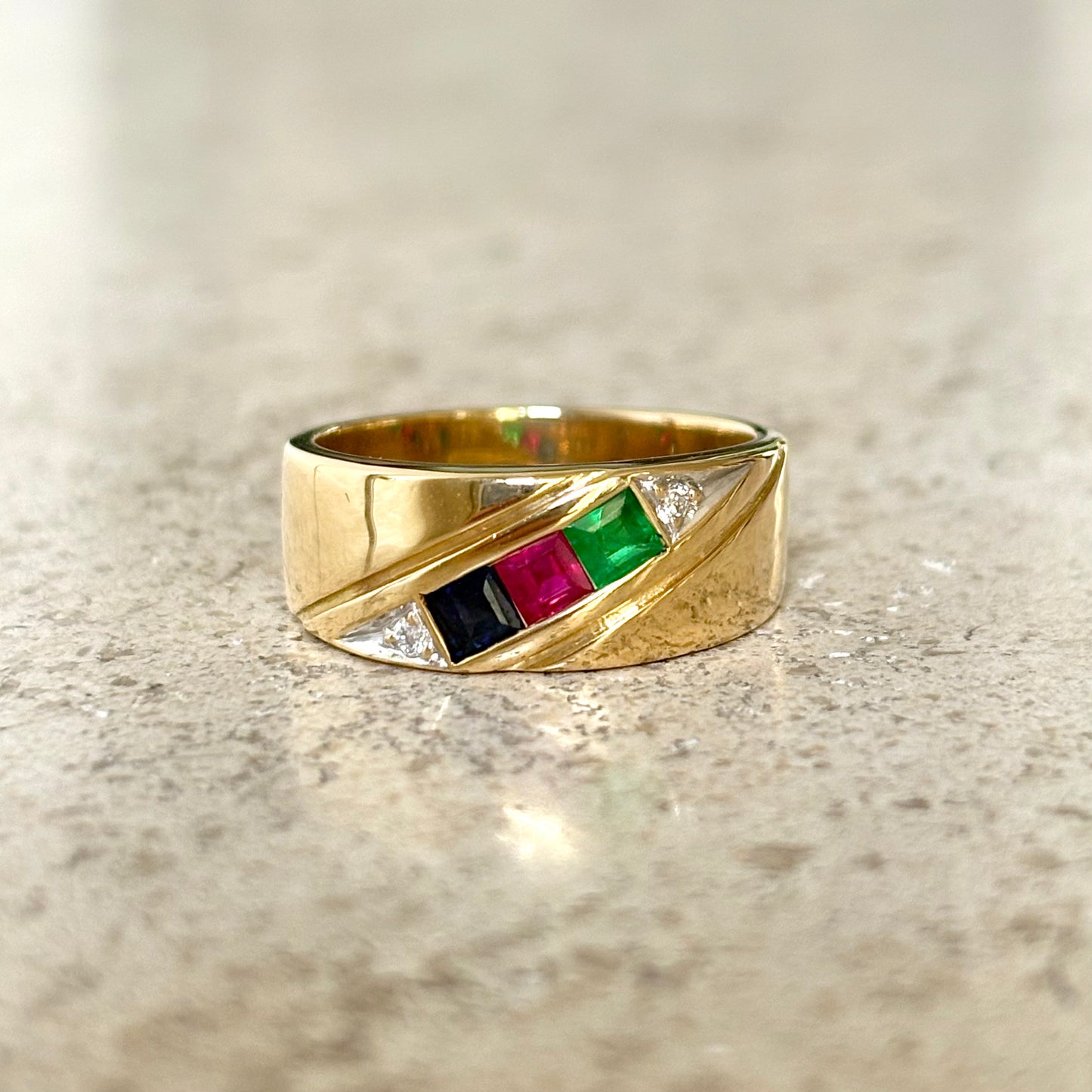 Bague Jonc Trilogie - Or Jaune 750
