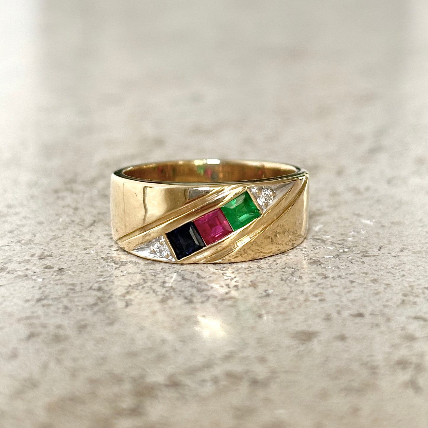 Bague Jonc Trilogie - Or Jaune 750
