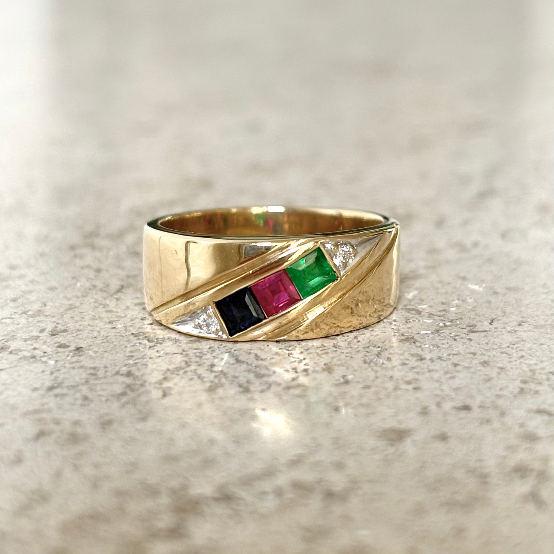 Bague Jonc Trilogie - Or Jaune 750