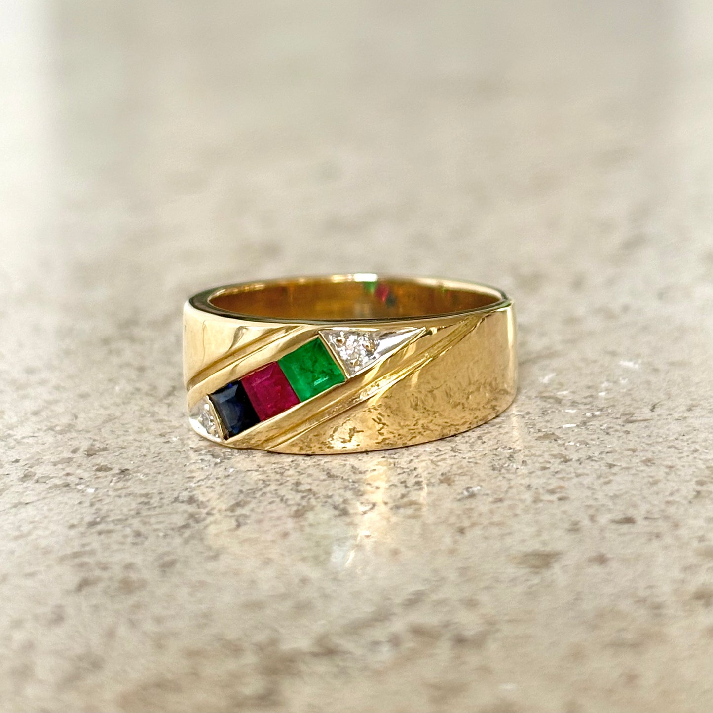 Bague Jonc Trilogie - Or Jaune 750