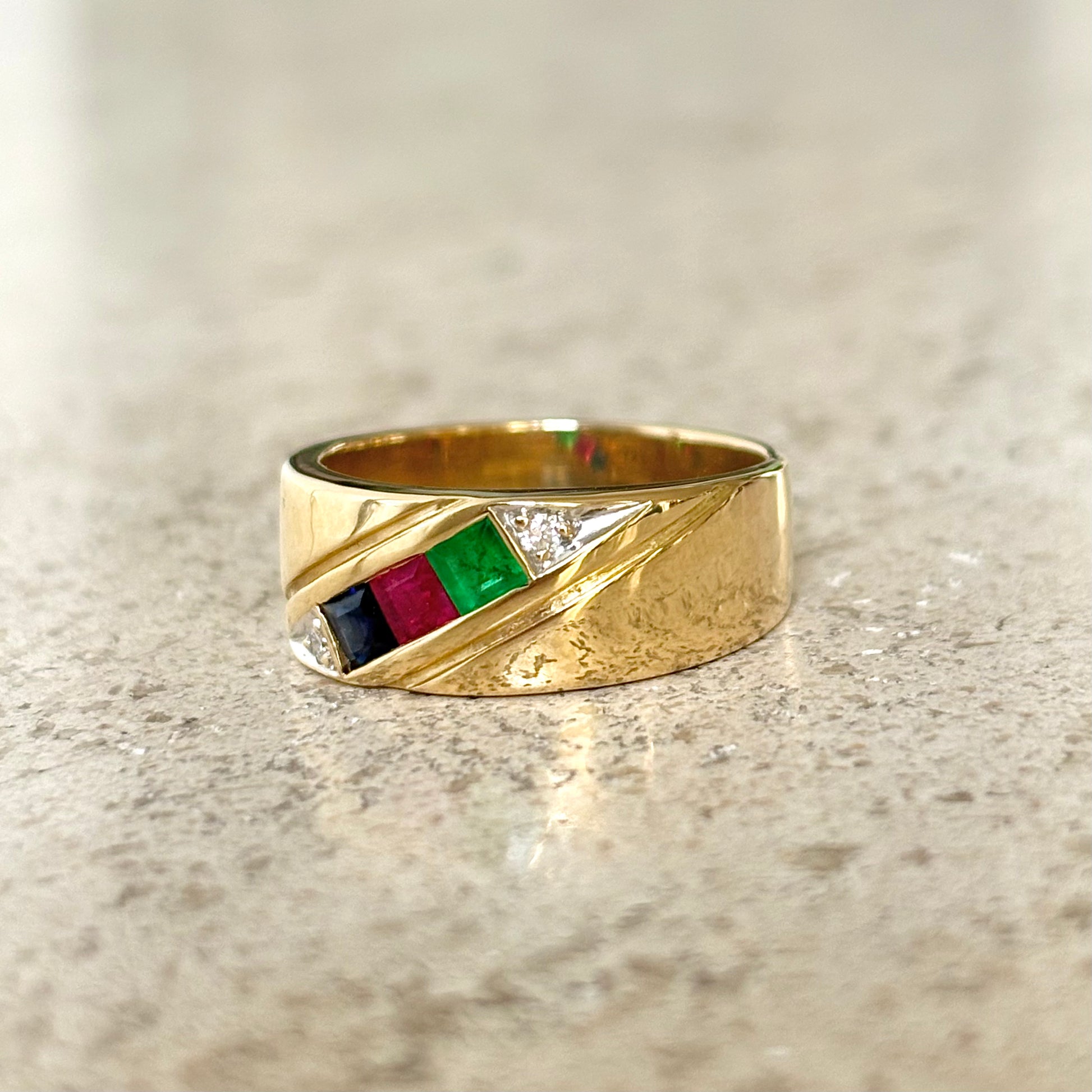Bague Jonc Trilogie - Or Jaune 750