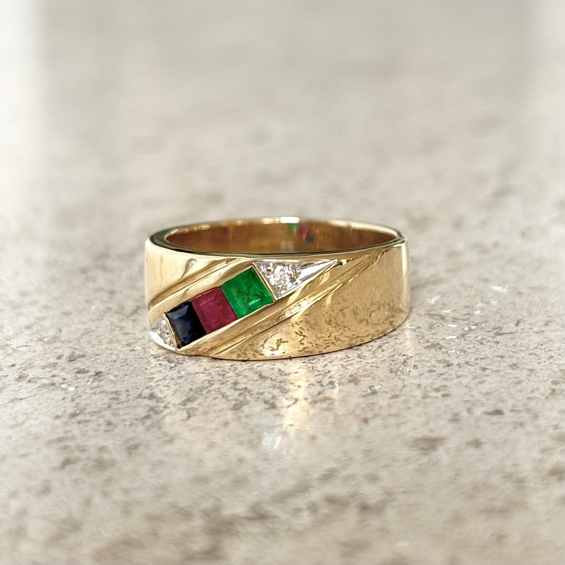 Bague Jonc Trilogie - Or Jaune 750