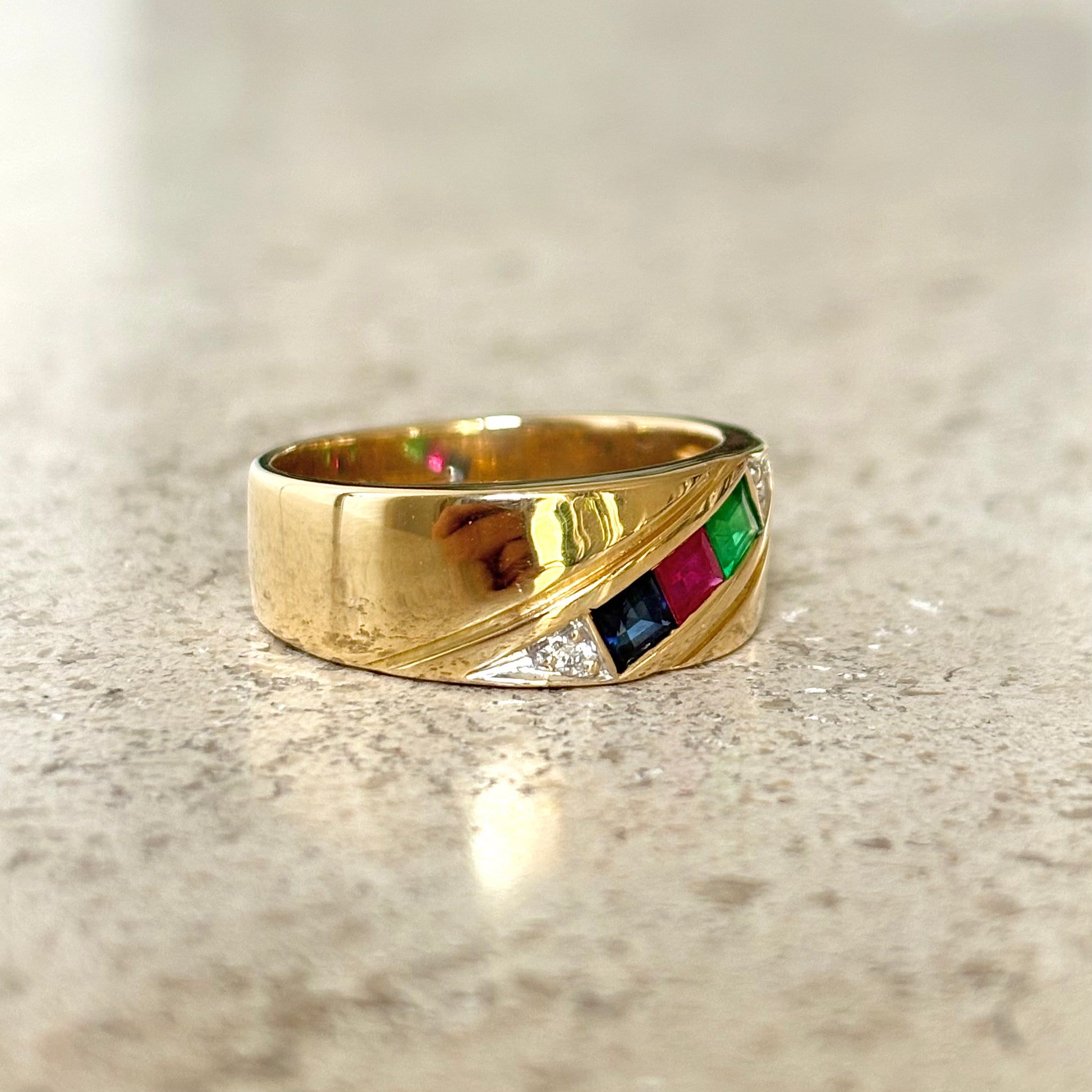 Bague Jonc Trilogie - Or Jaune 750