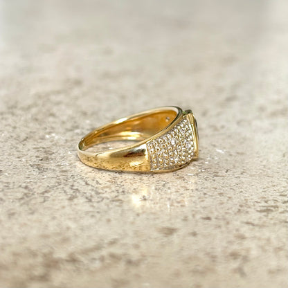 Bague Jonc - Or Jaune 750 & Saphir