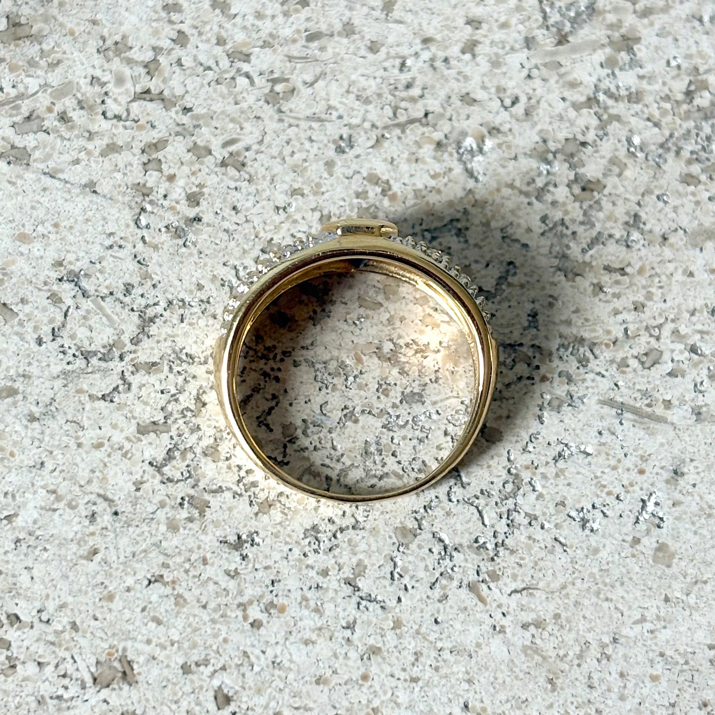 Bague Jonc - Or Jaune 750 & Saphir