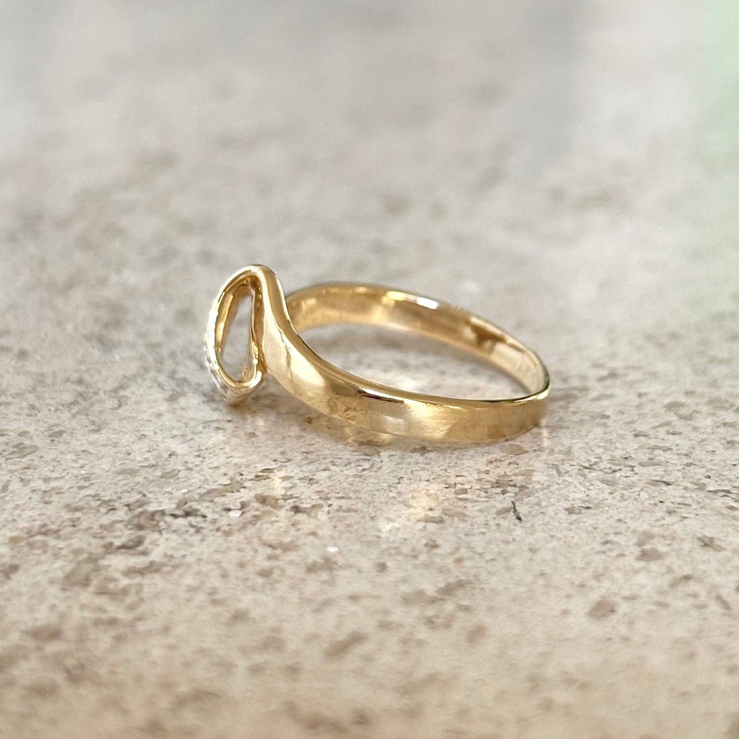Bague Vague - Or Jaune 750 & Diamants