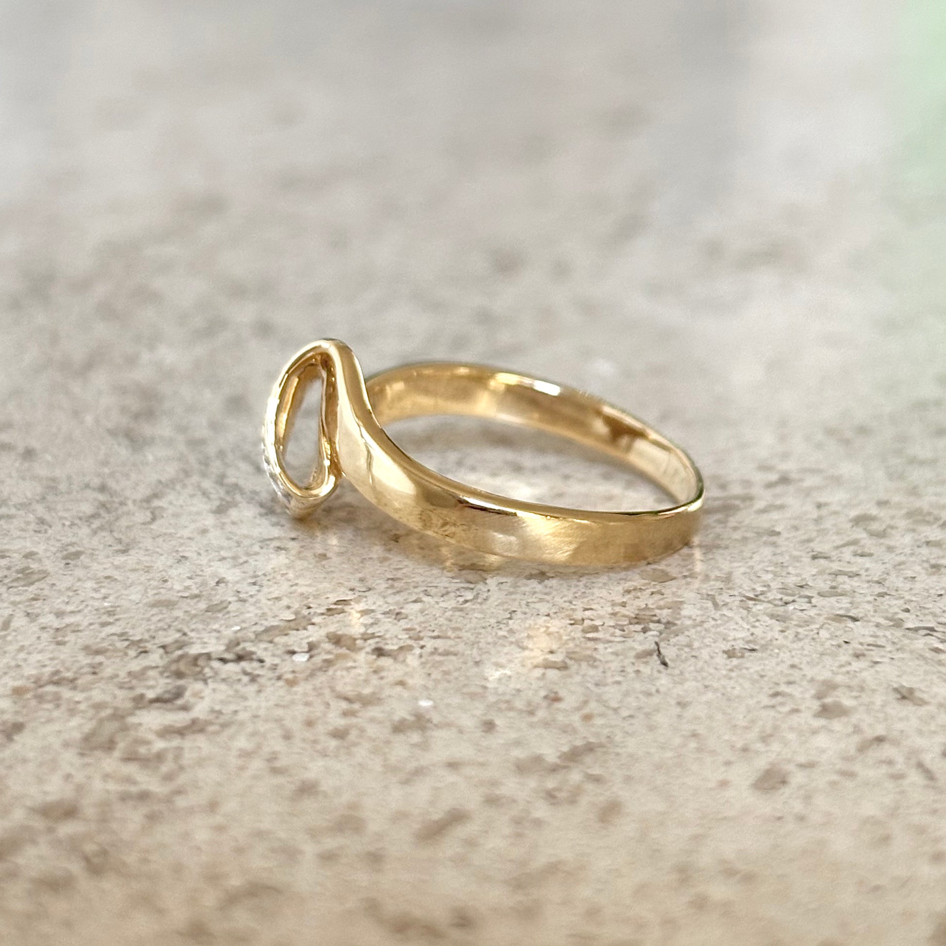 Bague Vague - Or Jaune 750 & Diamants