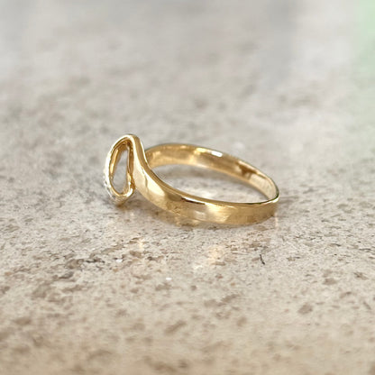 Bague Vague - Or Jaune 750 & Diamants