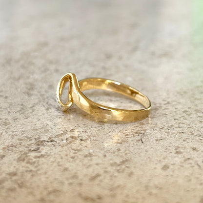 Bague Vague - Or Jaune 750 & Diamants