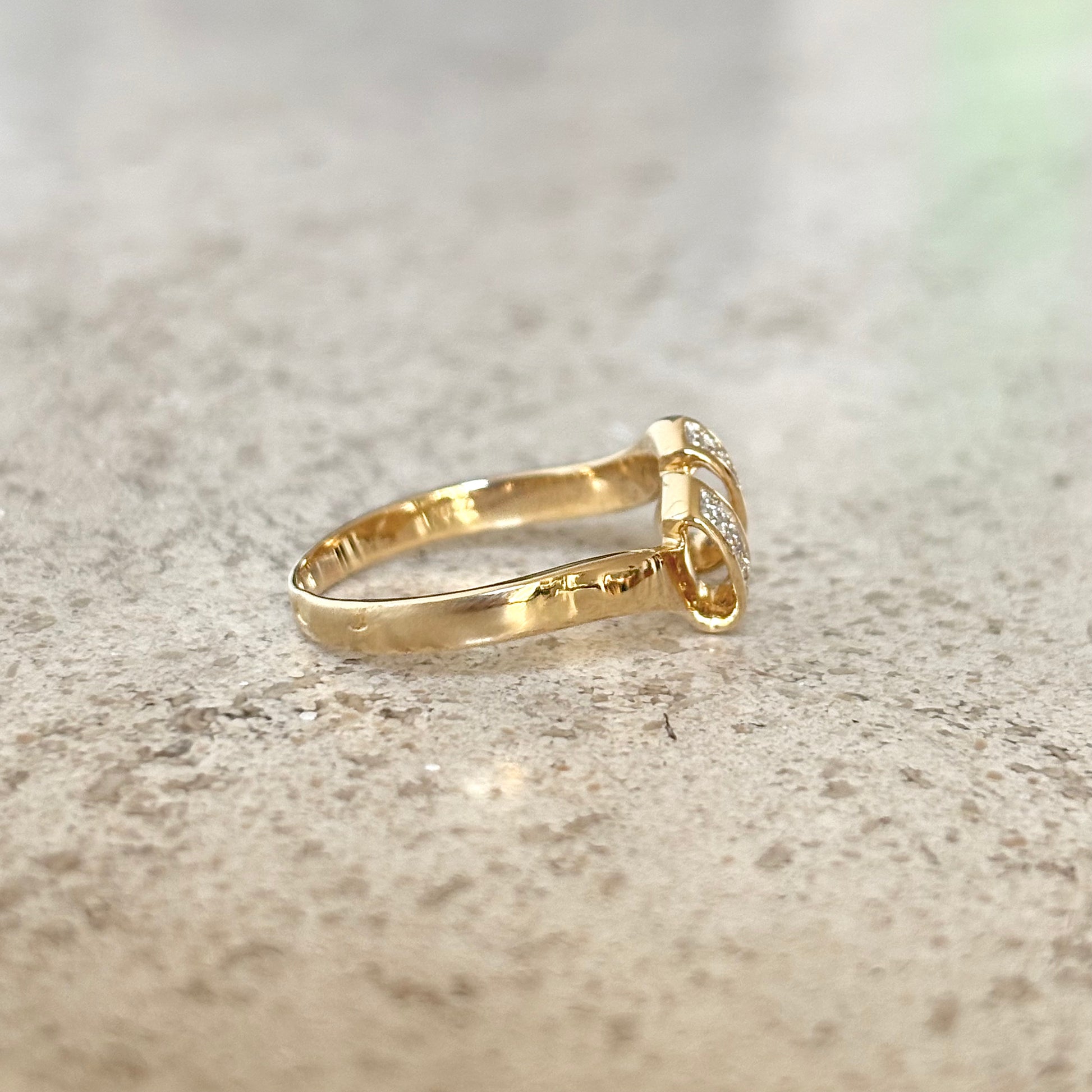Bague Vague - Or Jaune 750 & Diamants