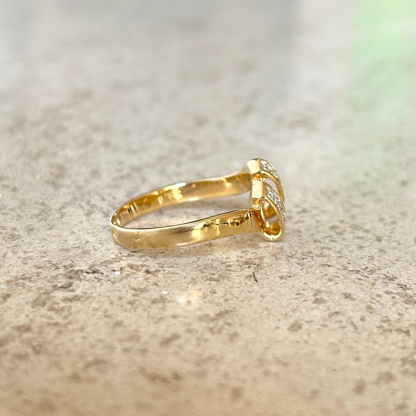 Bague Vague - Or Jaune 750 & Diamants