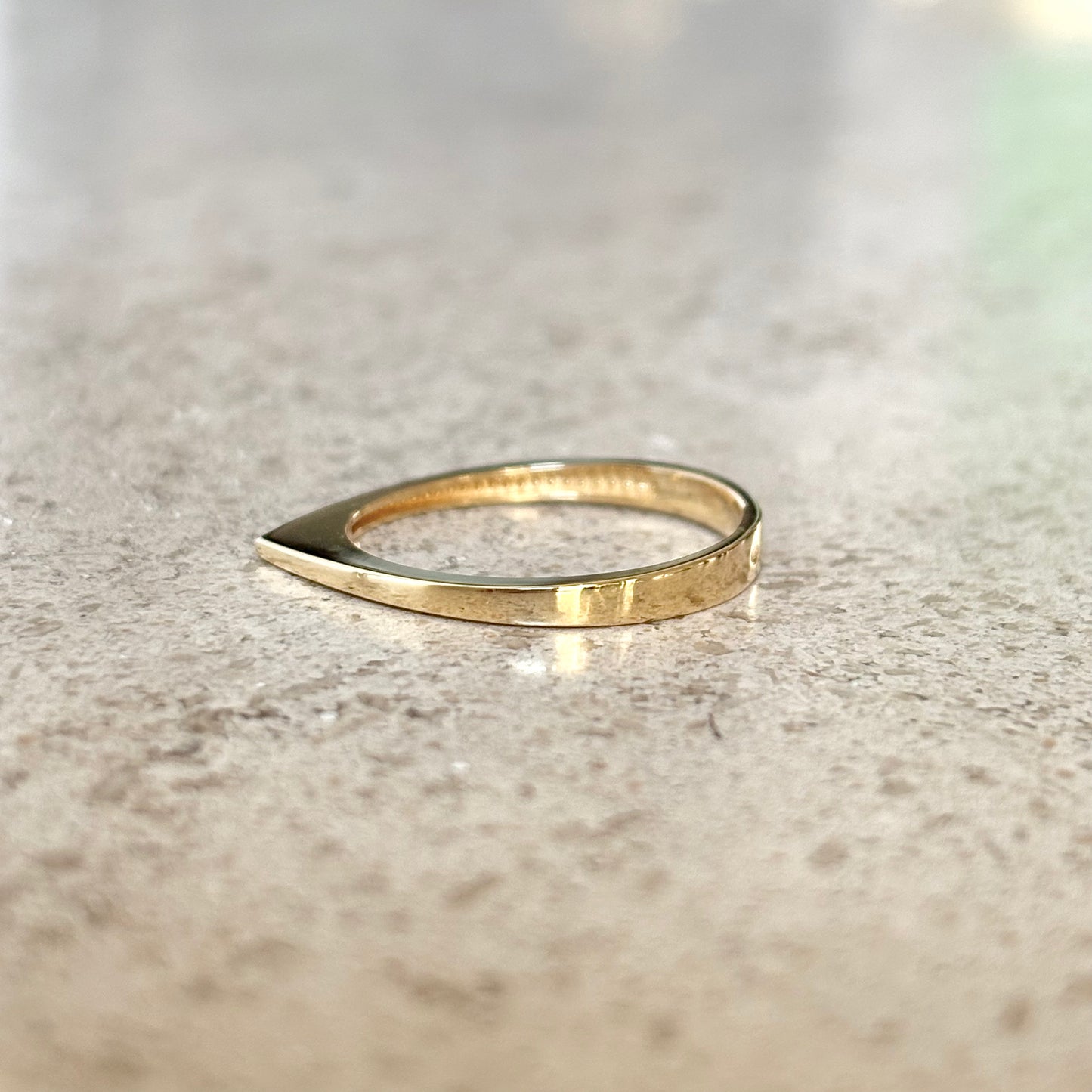 Bague Triangle - Or Jaune 750