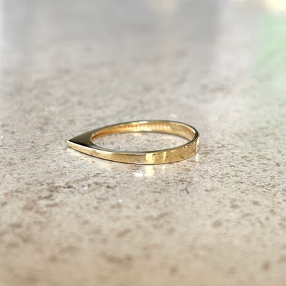 Bague Triangle - Or Jaune 750