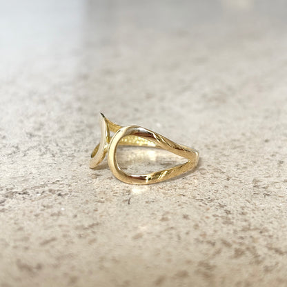 Bague Boucles - Or Jaune 750