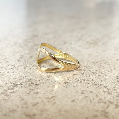 Bague Boucles - Or Jaune 750