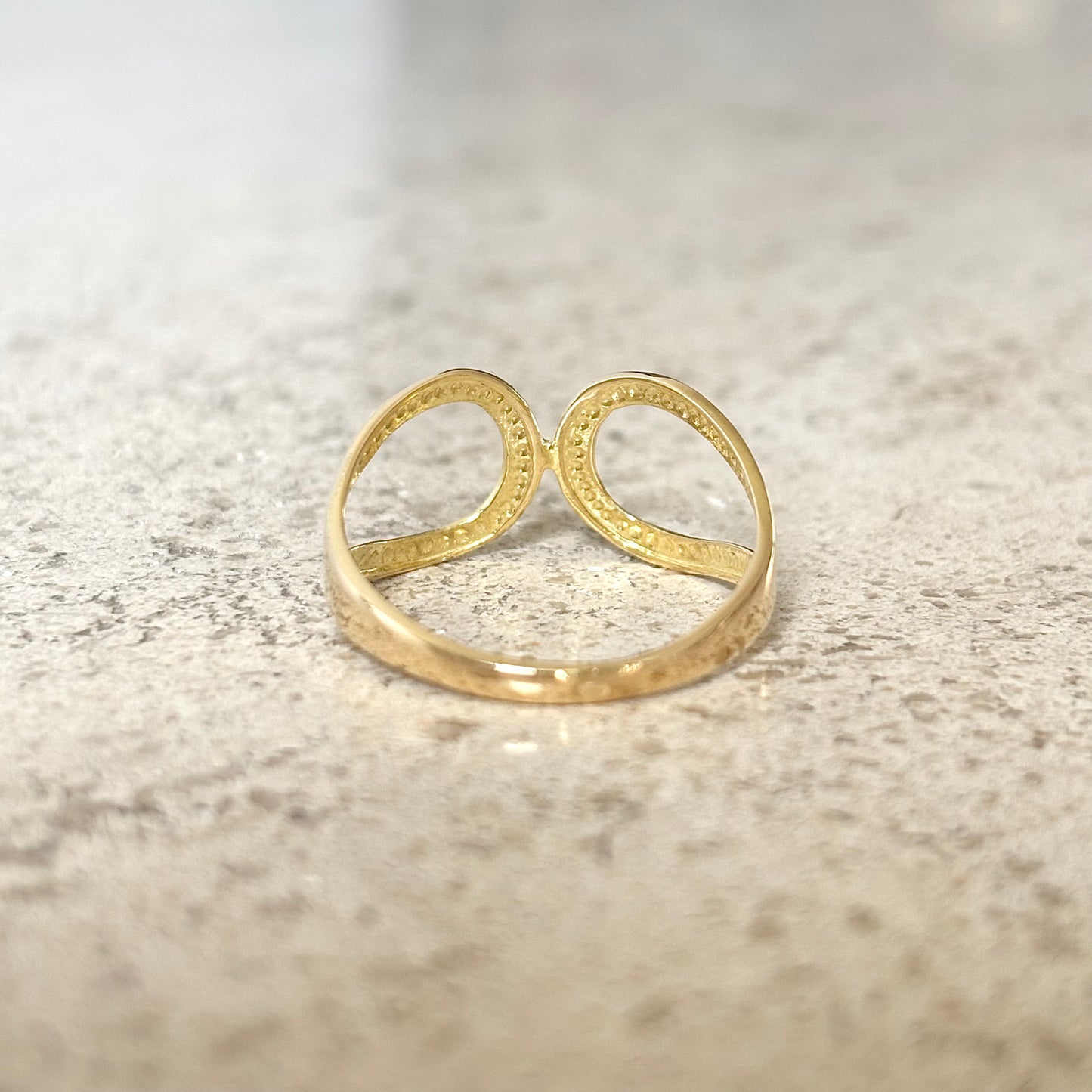 Bague Boucles - Or Jaune 750