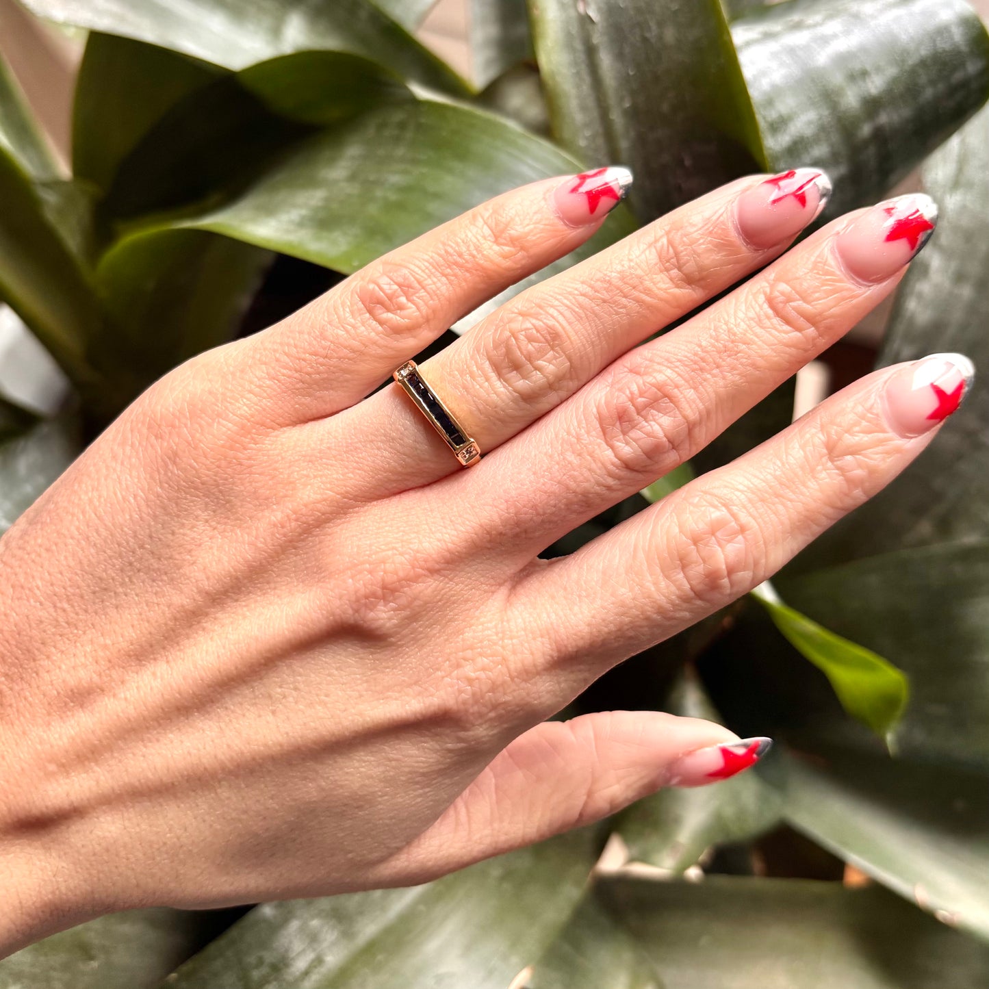 Bague Alliance - Or Jaune 750 Saphirs & Diamants