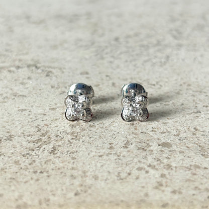 Boucles D'oreilles Mauboussin Chance Of Love - Or Blanc 750 & Diamants