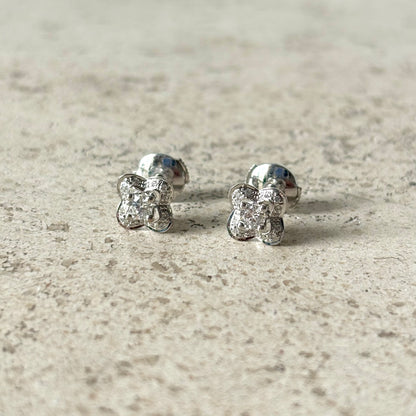 Boucles D'oreilles Mauboussin Chance Of Love - Or Blanc 750 & Diamants