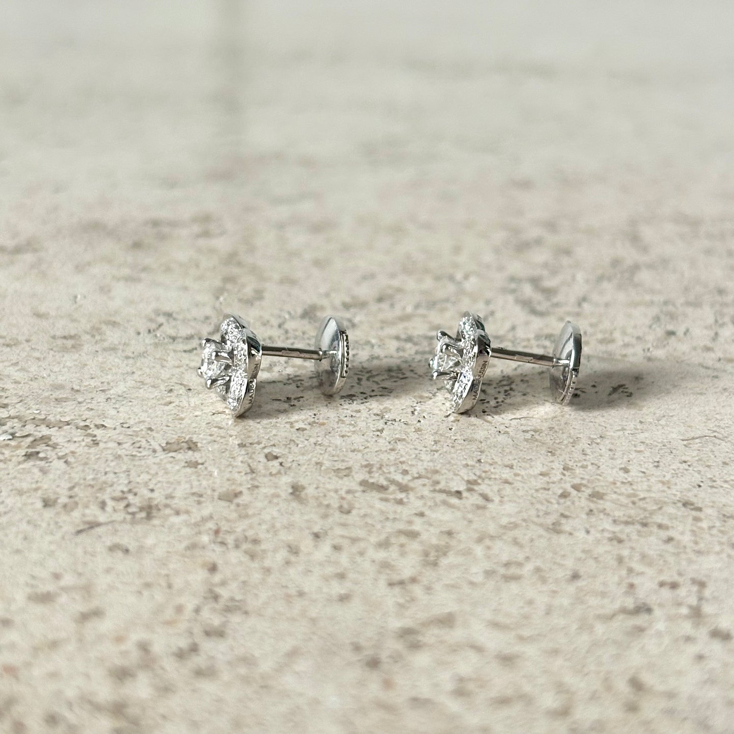 Boucles D'oreilles Mauboussin Chance Of Love - Or Blanc 750 & Diamants