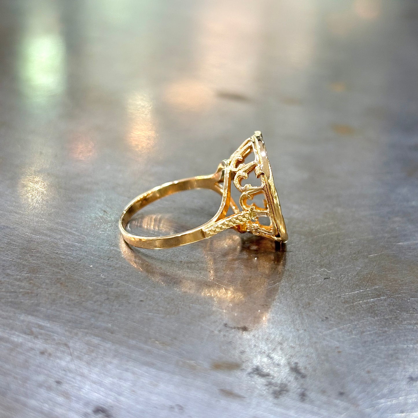 Bague Pièce - Or Jaune 750 & Pièce Or 2,5 Pesos