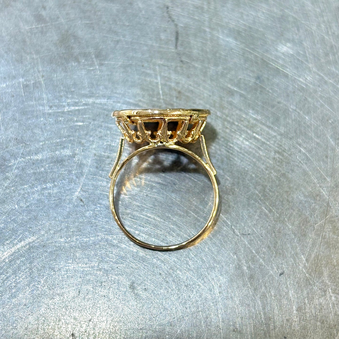 Bague Pièce - Or Jaune 750 & Pièce Or 2,5 Pesos