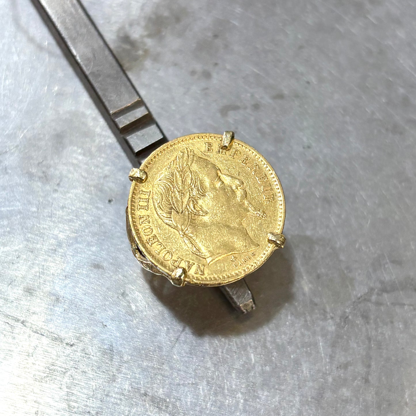 Bague Pièce - Or Jaune 750 & Pièce Or 20 Francs Napoléon