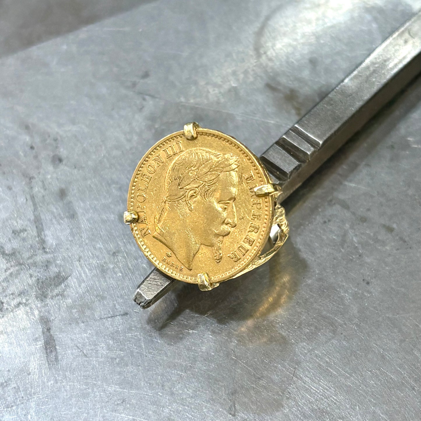 Bague Pièce - Or Jaune 750 & Pièce Or 20 Francs Napoléon