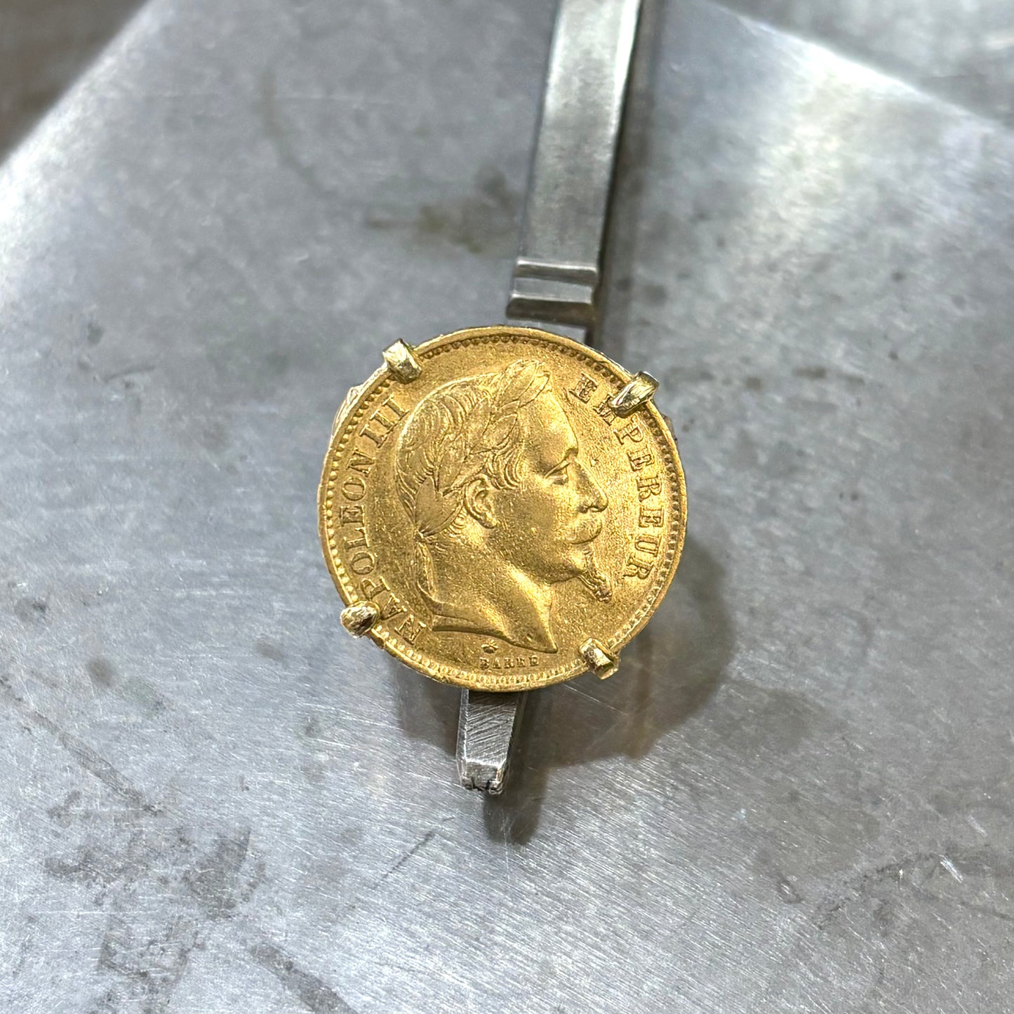 Bague Pièce - Or Jaune 750 & Pièce Or 20 Francs Napoléon