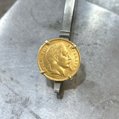 Bague Pièce - Or Jaune 750 & Pièce Or 20 Francs Napoléon