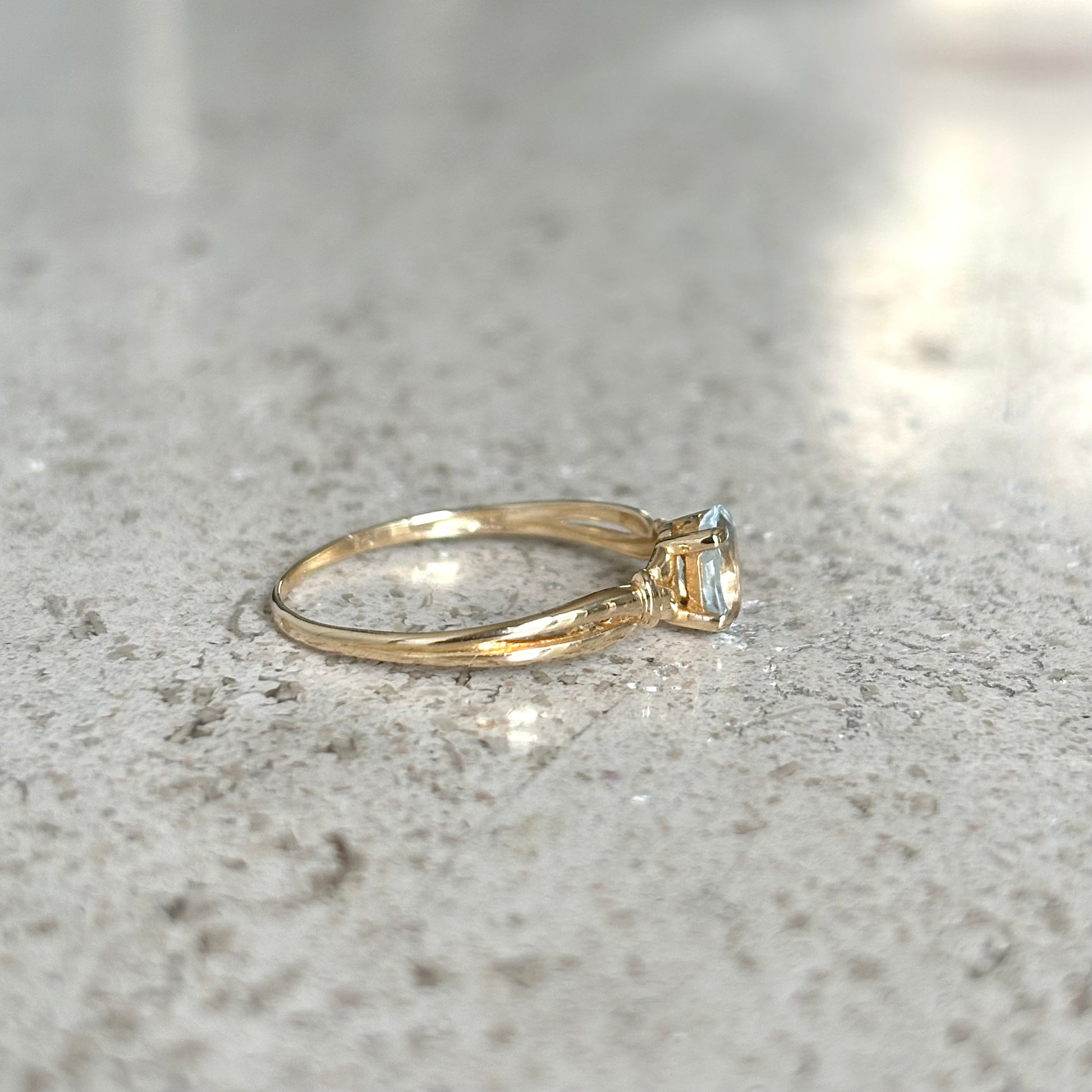 Bague Aigue-Marine - Or Jaune 750