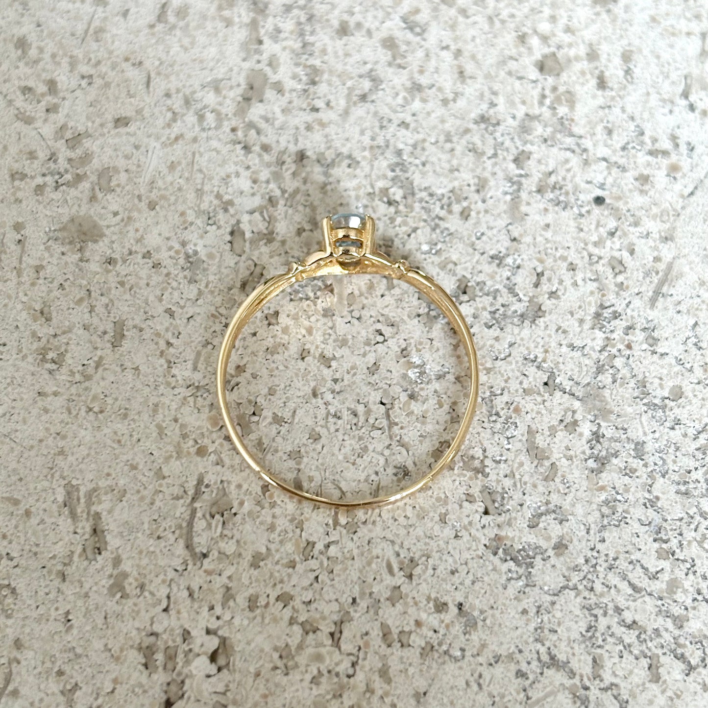 Bague Aigue-Marine - Or Jaune 750