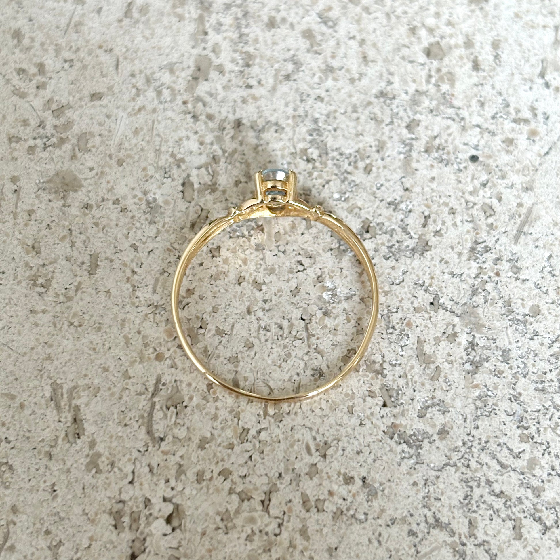 Bague Aigue-Marine - Or Jaune 750
