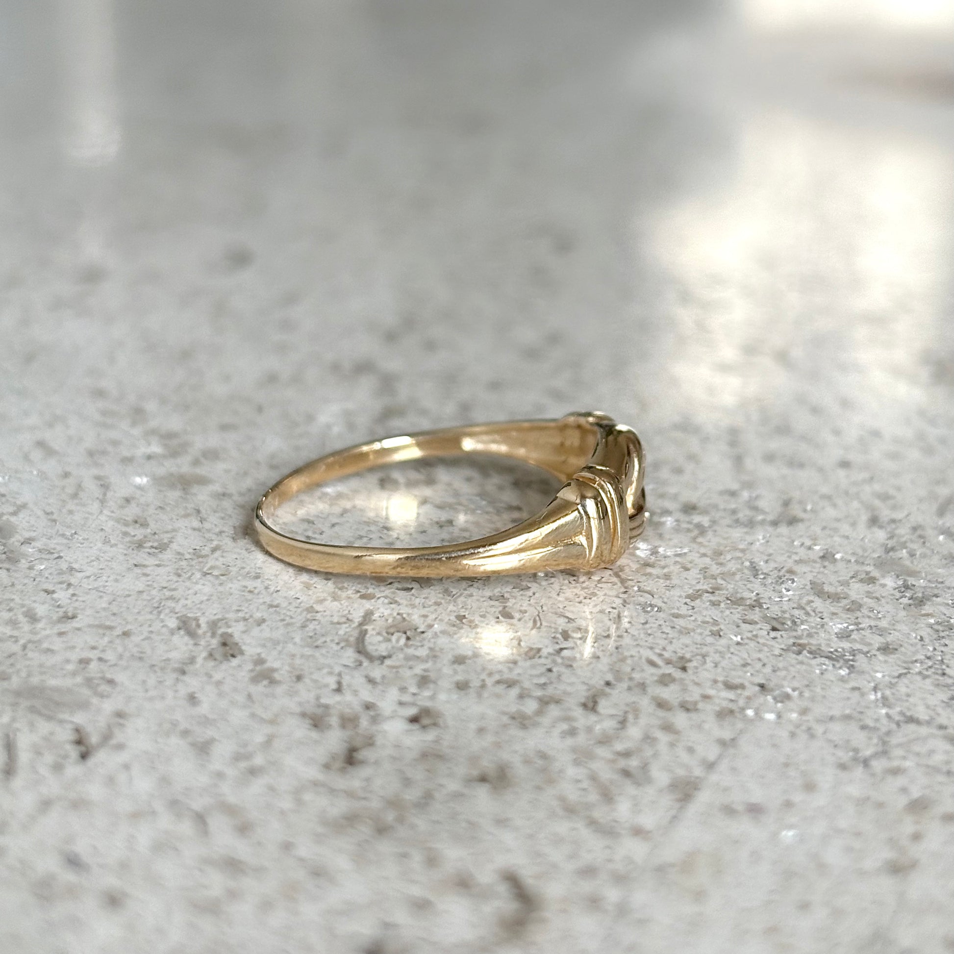 Bague Noeud - Or Jaune 750 & Diamants