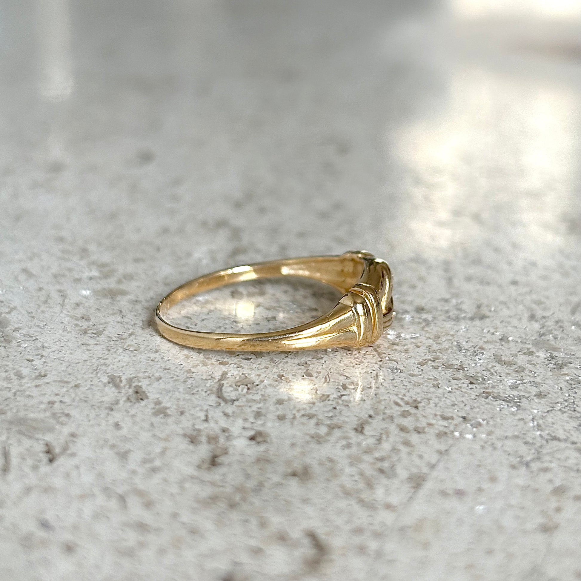 Bague Noeud - Or Jaune 750 & Diamants