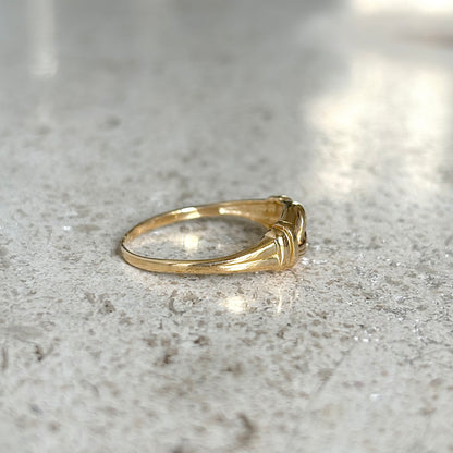 Bague Noeud - Or Jaune 750 & Diamants