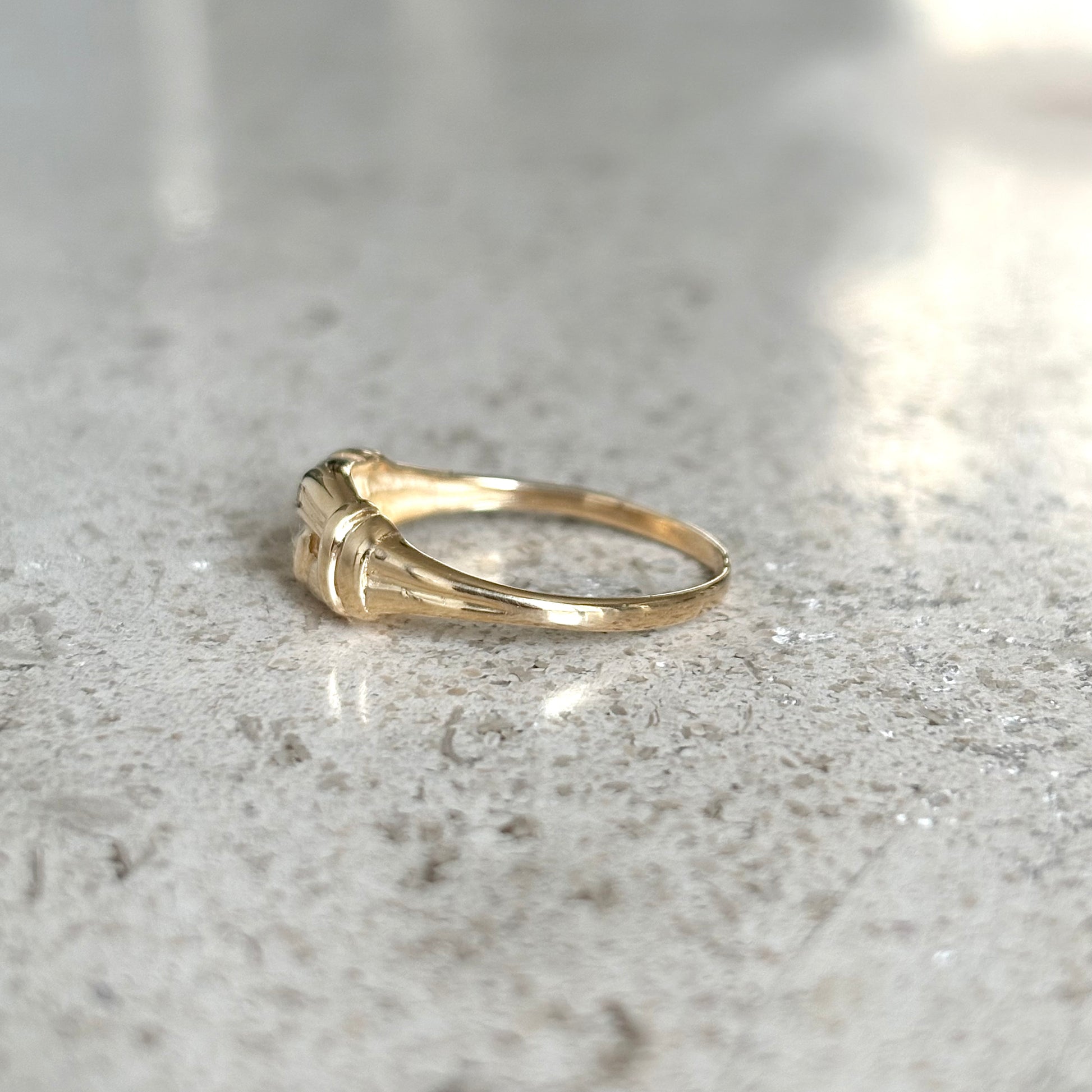 Bague Noeud - Or Jaune 750 & Diamants