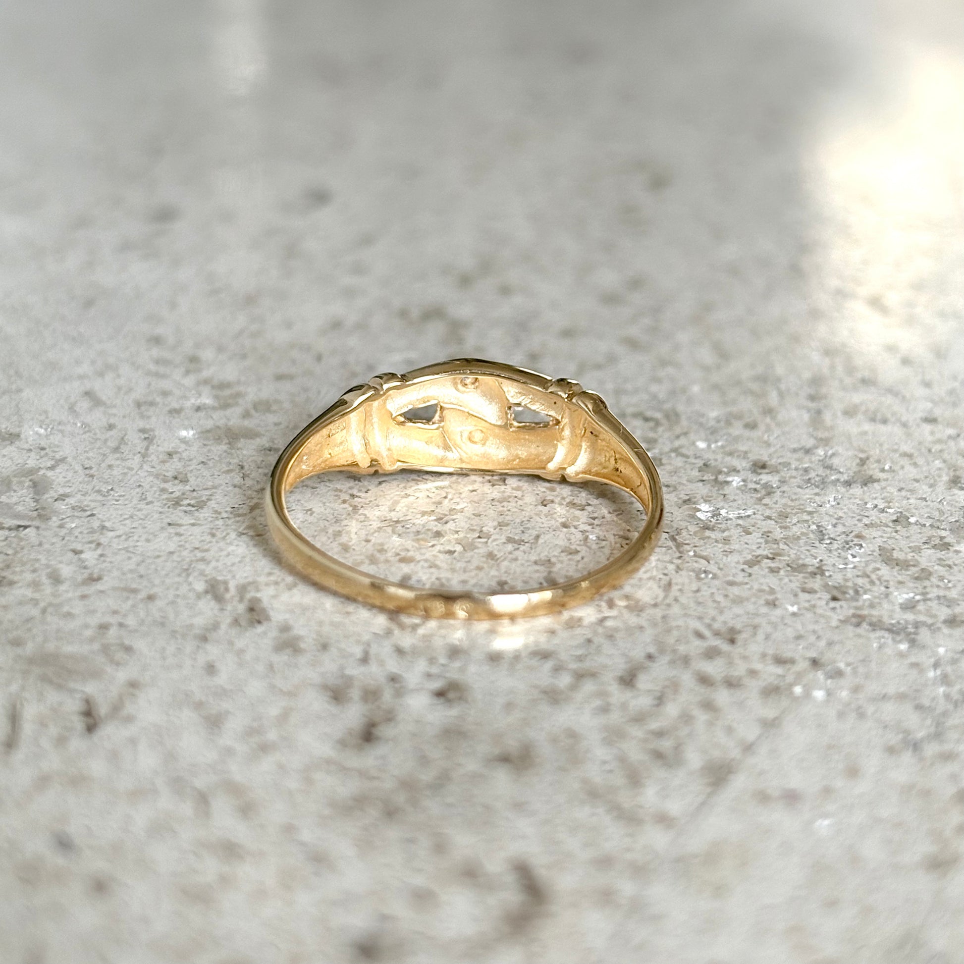 Bague Noeud - Or Jaune 750 & Diamants