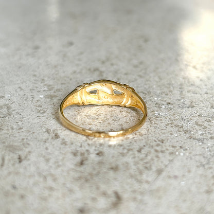 Bague Noeud - Or Jaune 750 & Diamants