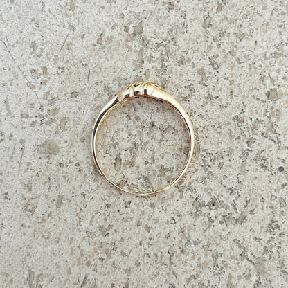 Bague Jonc - Or Jaune 750 & Diamants