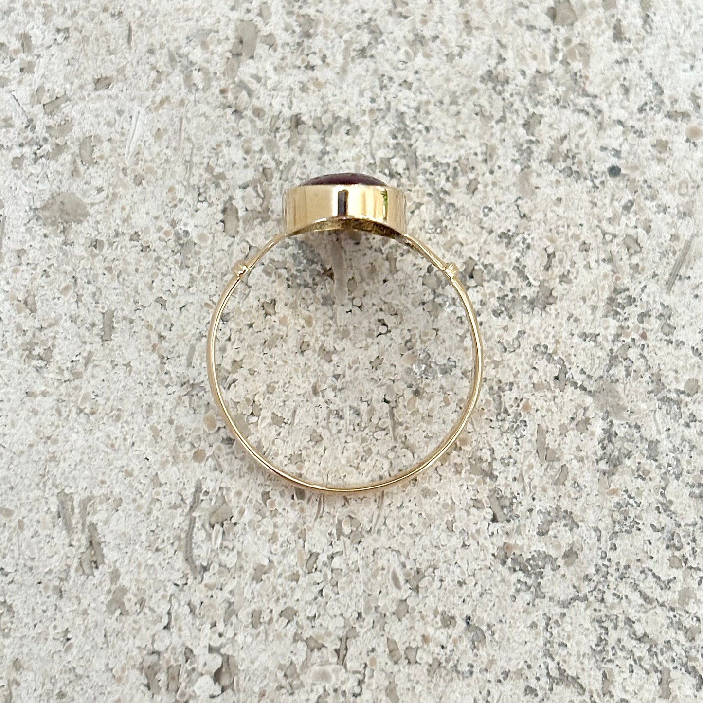 Bague Vintage Limoges - Or Jaune 750 & Émail