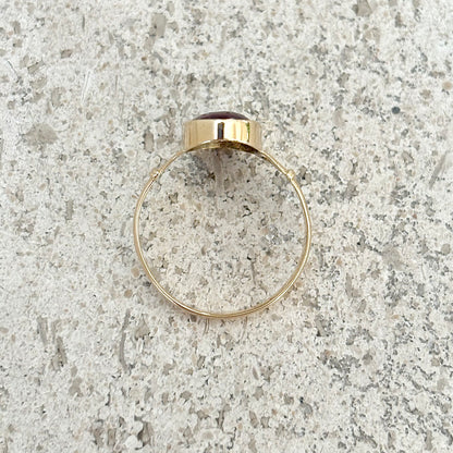 Bague Vintage Limoges - Or Jaune 750 & Émail