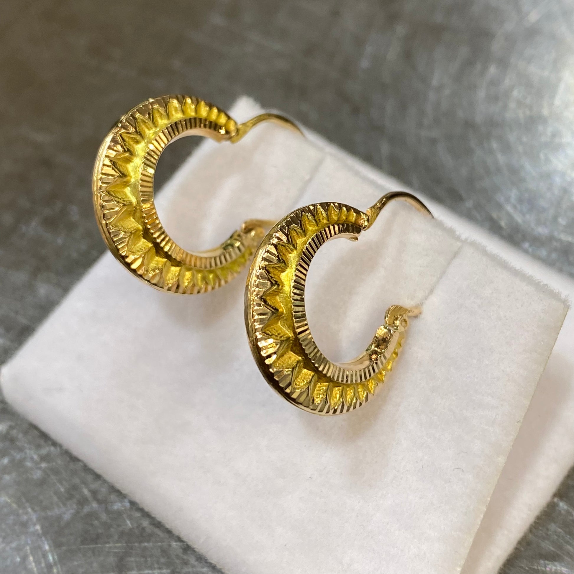 Boucles D'oreilles Créoles - Or Jaune 750 Occasion