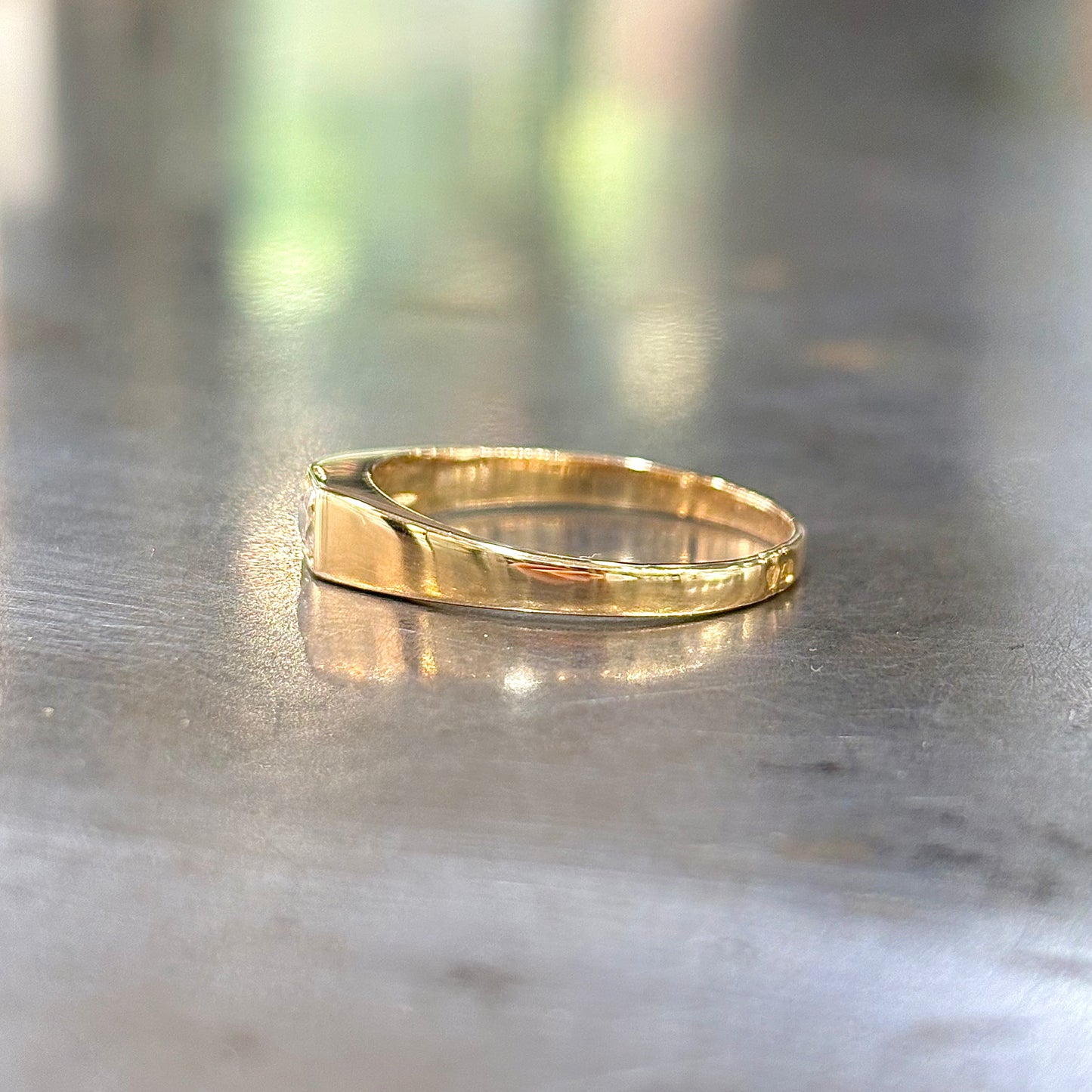 Bague Chevalière - Or Jaune 750 & Diamant
