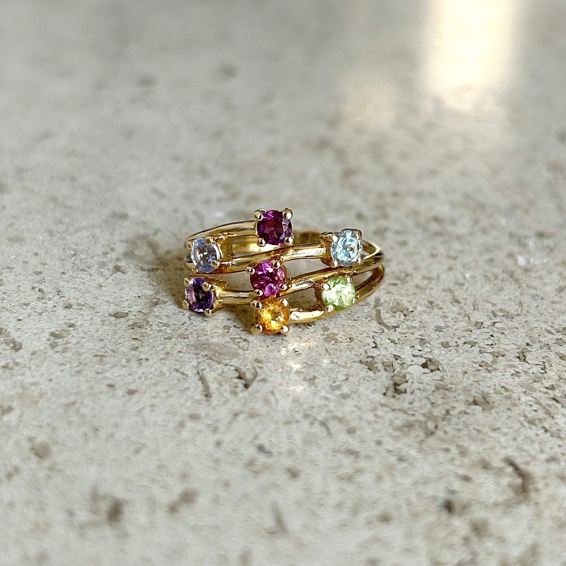 Bague Multicolore - Or Jaune 750