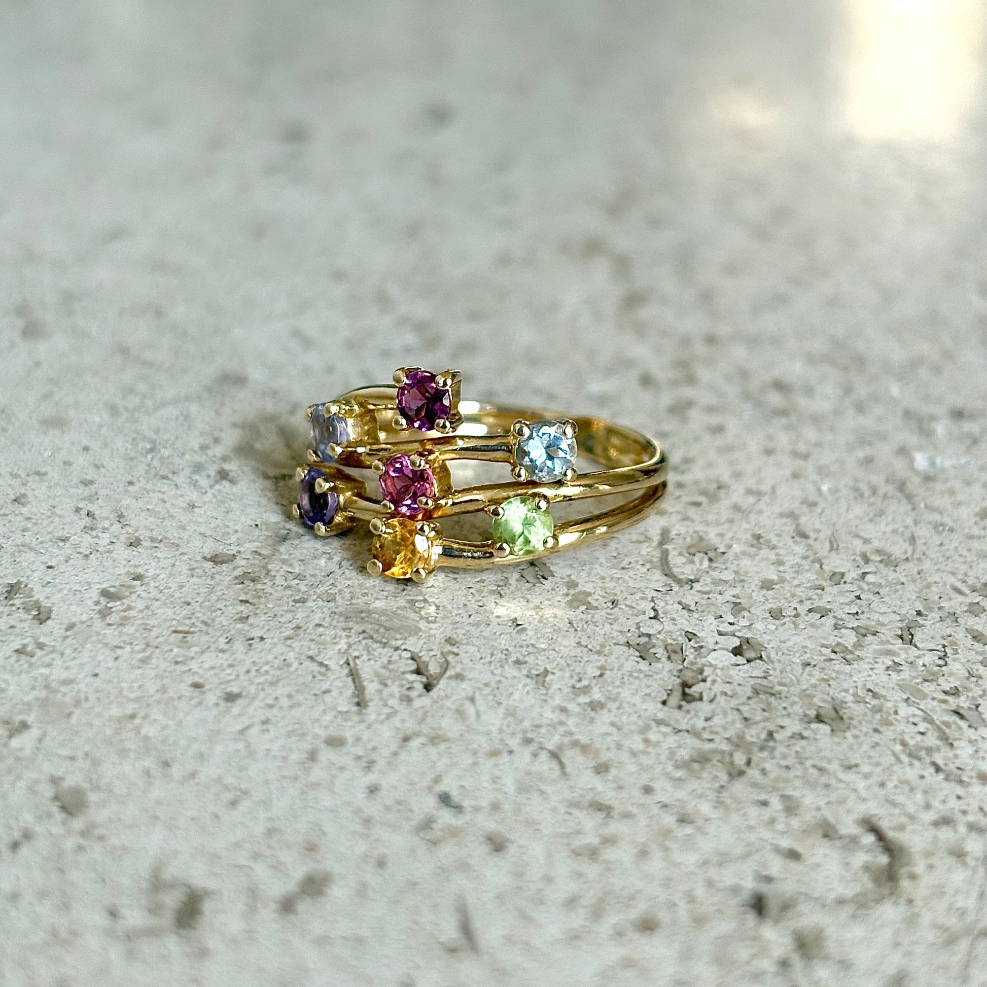 Bague Multicolore - Or Jaune 750
