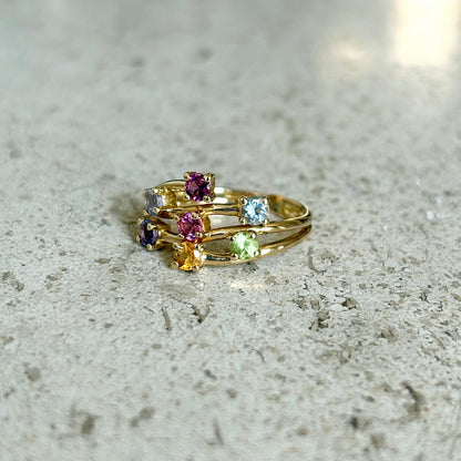 Bague Multicolore - Or Jaune 750