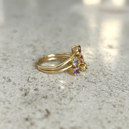 Bague Multicolore - Or Jaune 750