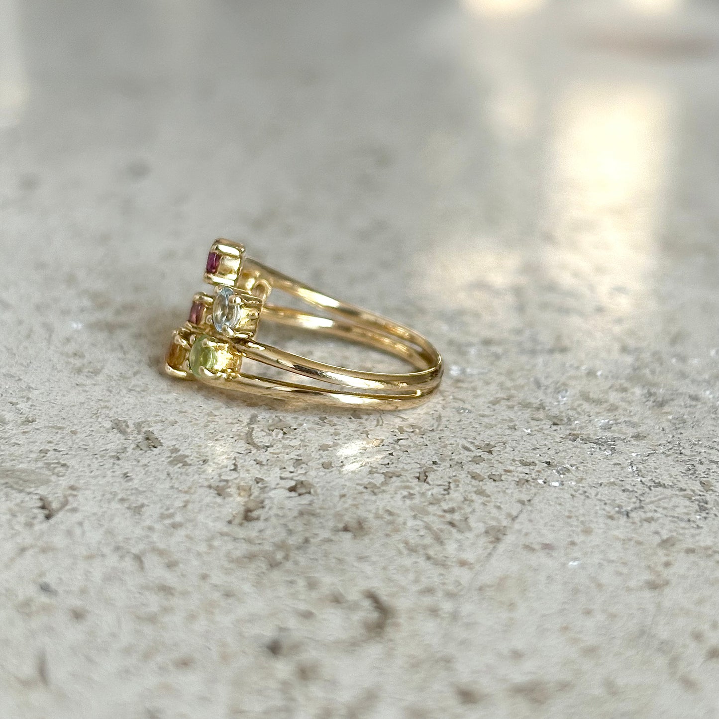 Bague Multicolore - Or Jaune 750